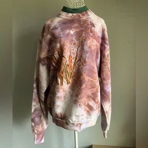 Morning Sun Ice Dyed Vintage Grandma Sweatshirt